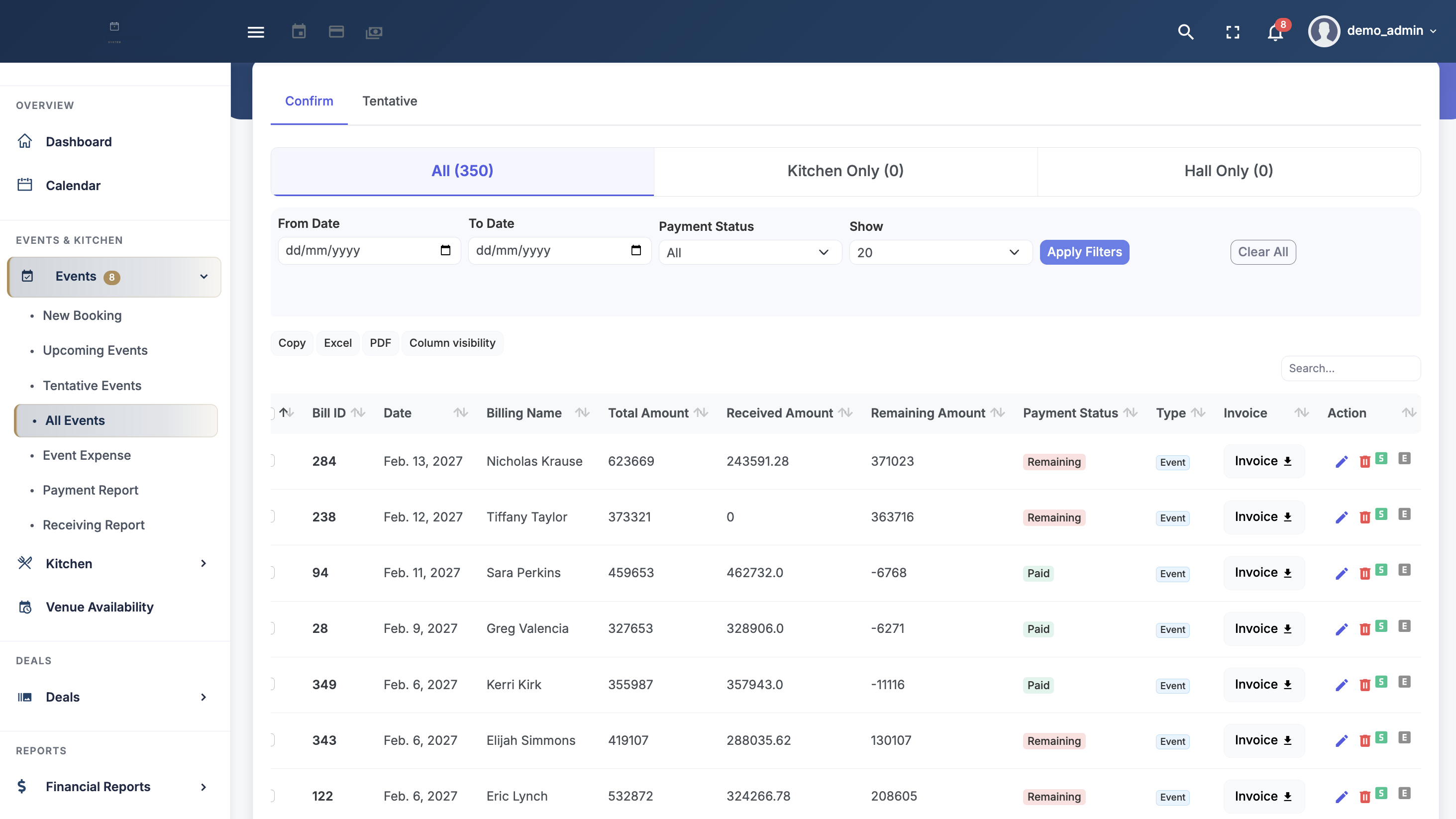 Event Management System screenshot 3