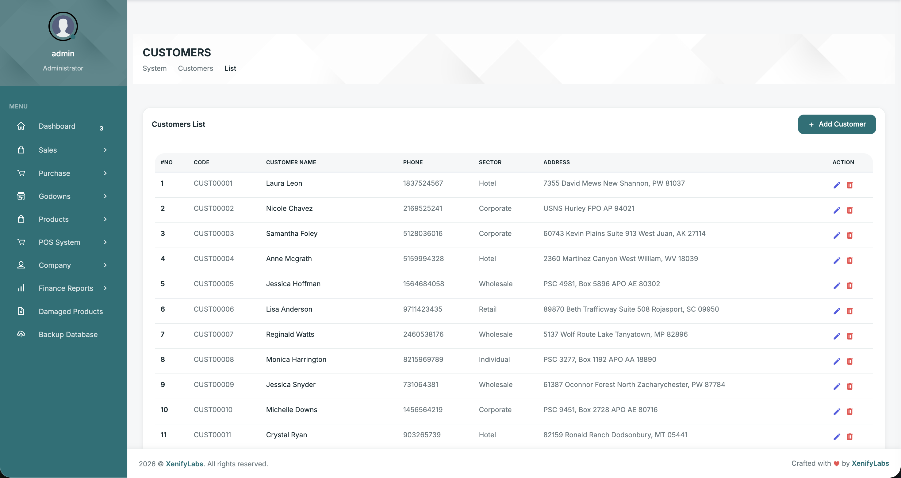 Xenipro POS screenshot 2
